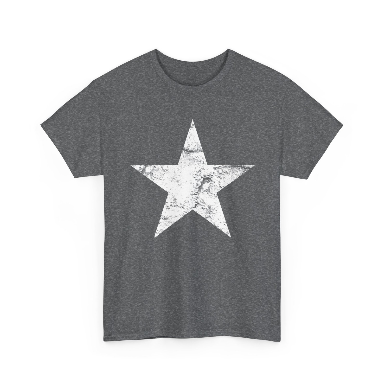 Big white Star T-shirt, Star Women Men Vintage Shirt
