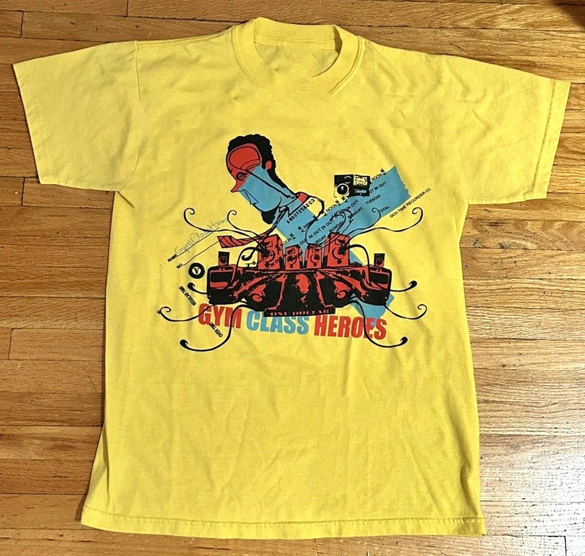 Gym class heroes yellow color all size s to 5xl shirt short sleeve FN1078