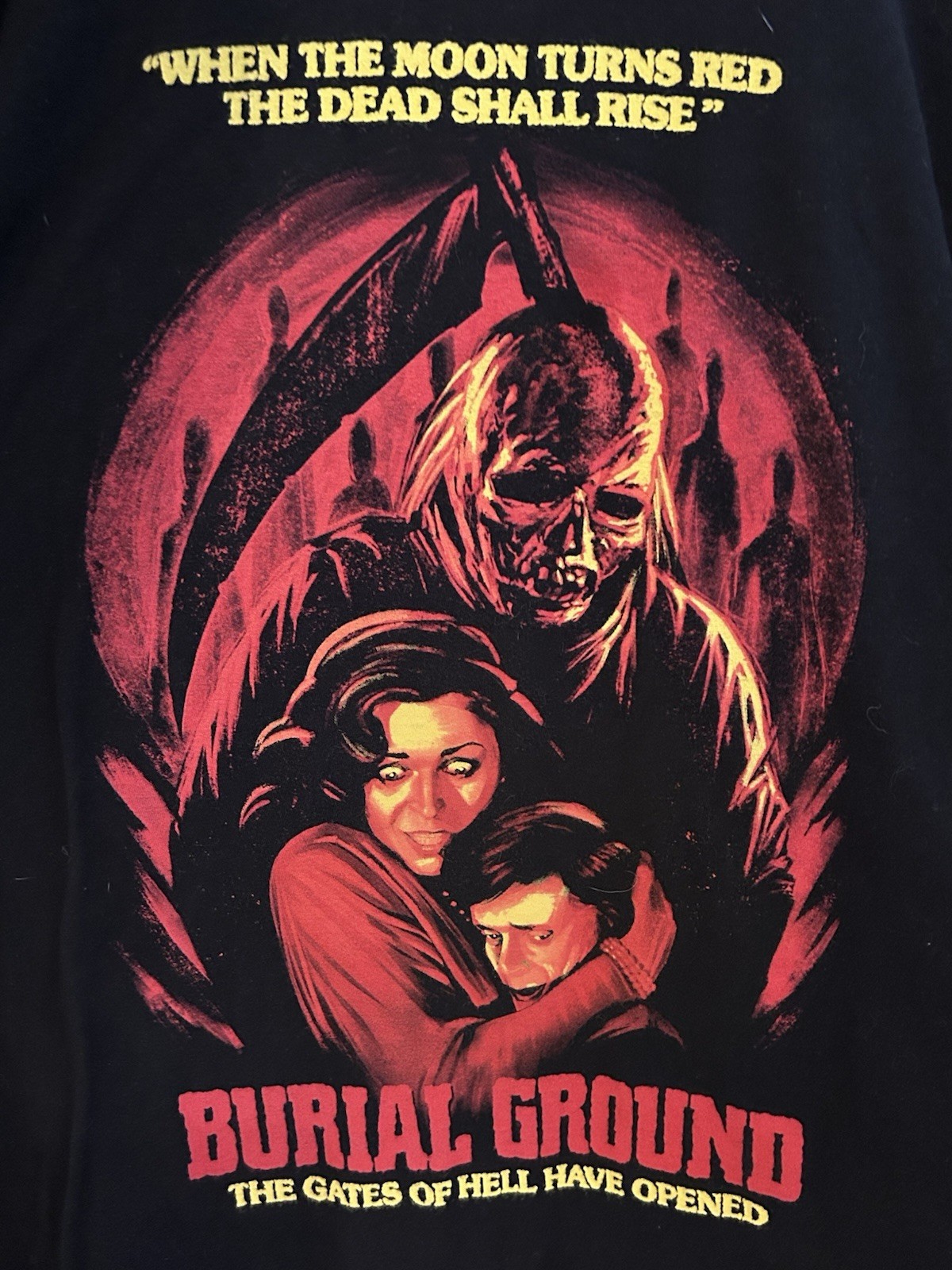 Burial Ground T-shirt Sz XL 1981 Horror Movie Zombie Film Andrea Bianchi Scary gallery