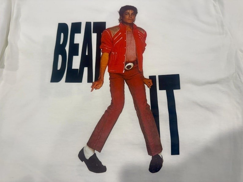 Michael Jackson Beat It Graphic Tee, 80s King of Pop Retro Music Shirt gallery
