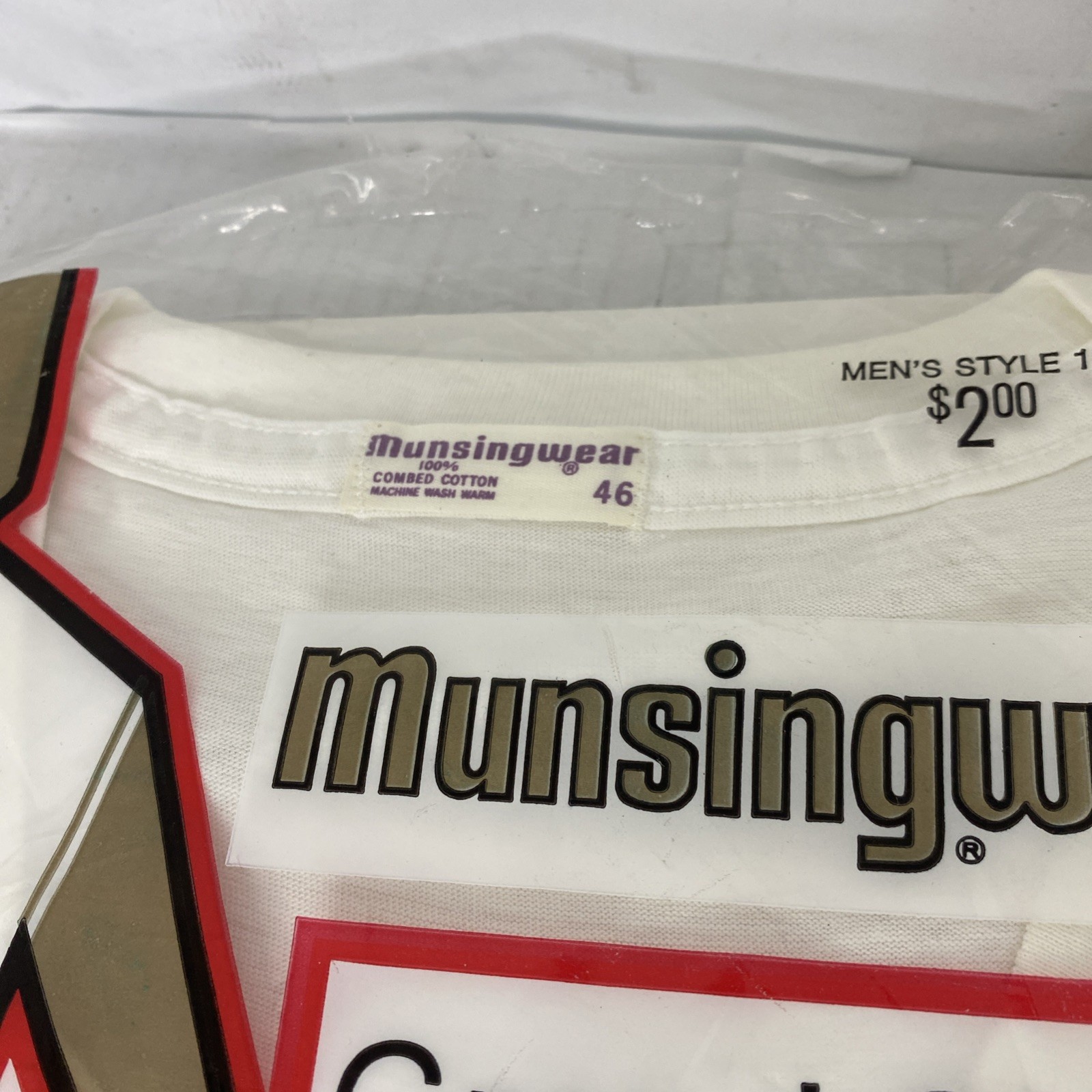 Vintage New Old Stock Munsingwear Grand Slam Torso V-Neck T-Shirts 46 As Picture gallery