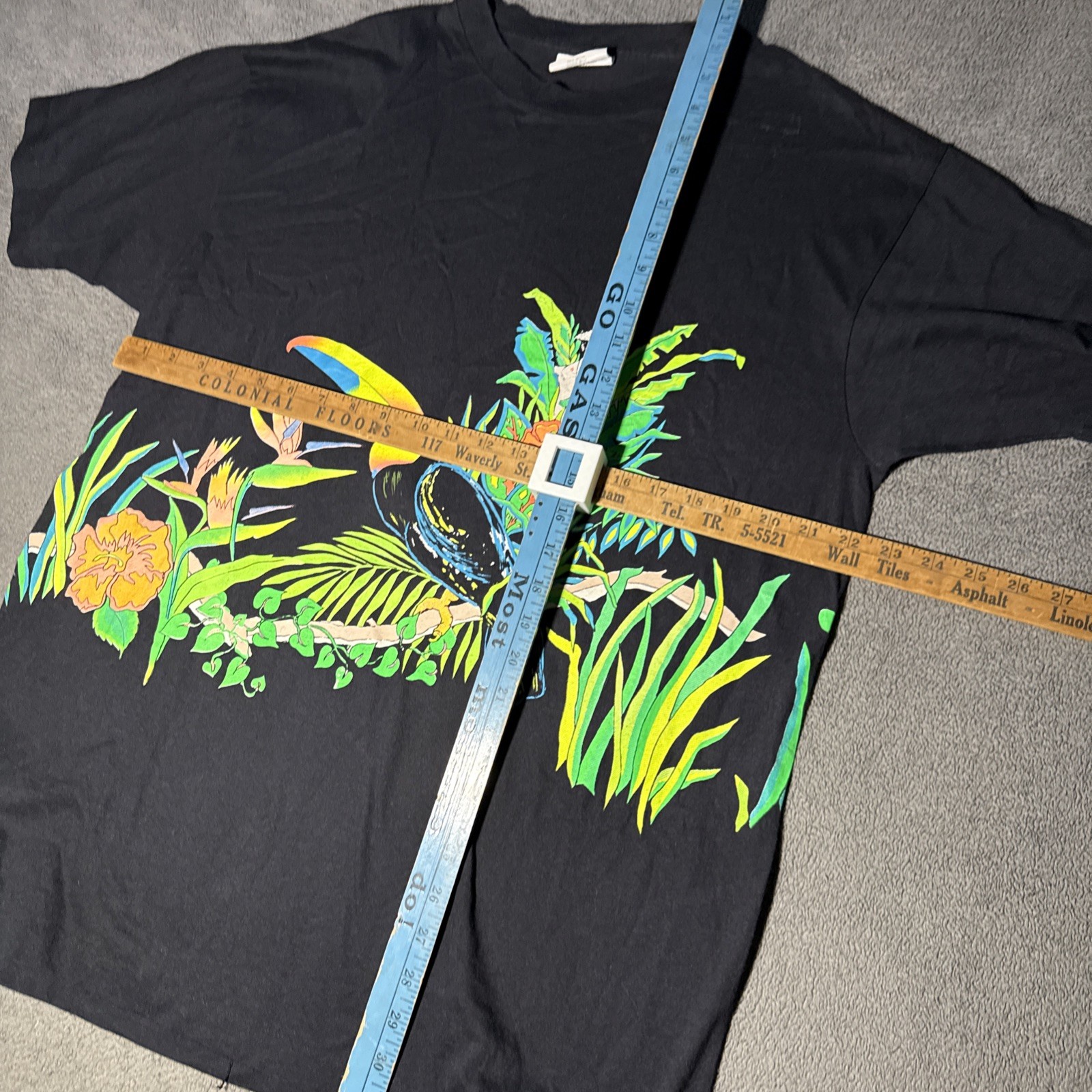Vintage Panama Jack Shirt One Size Toucan Parrot Wrap Around T-Shirt Made In Us gallery