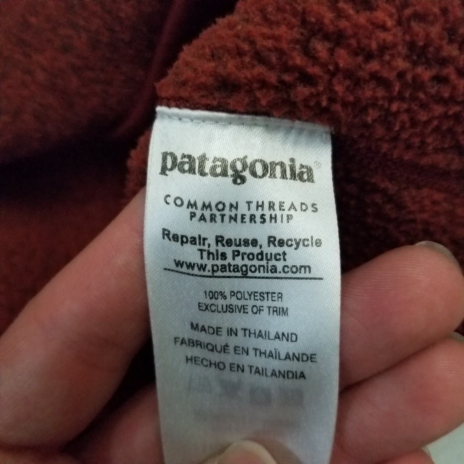 Patagonia Better Sweater 1/4 Zip Mens Medium Red Cinder Jacket Pullover Fleece gallery