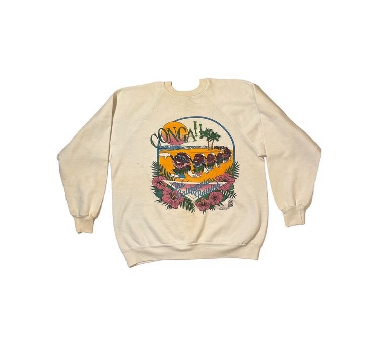 Vintage California Raisins Conga Line Sweatshirt 80s Made In USA Dancing gallery