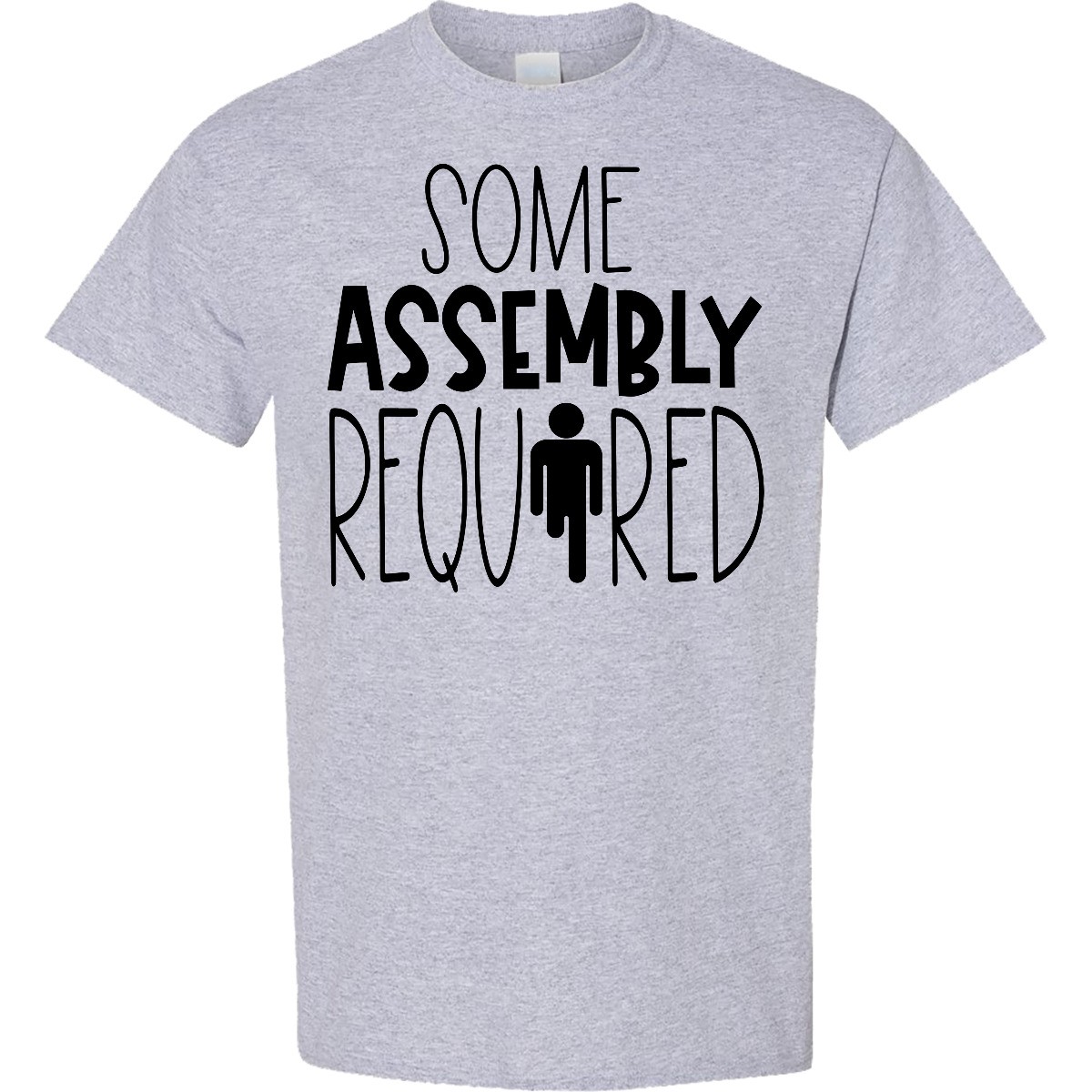 Inktastic Some Assembly Required Right Leg Amputee T-Shirt Prosthetic Survivor