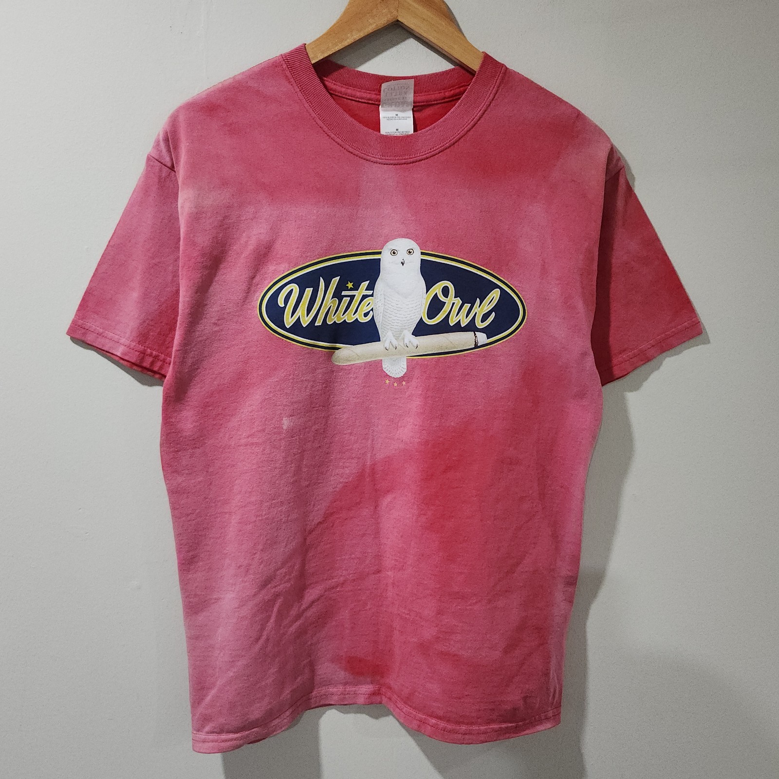 Vintage White Owl Cigar Smoke 420 Kush Promo Sun Faded Distressed Mens Medium