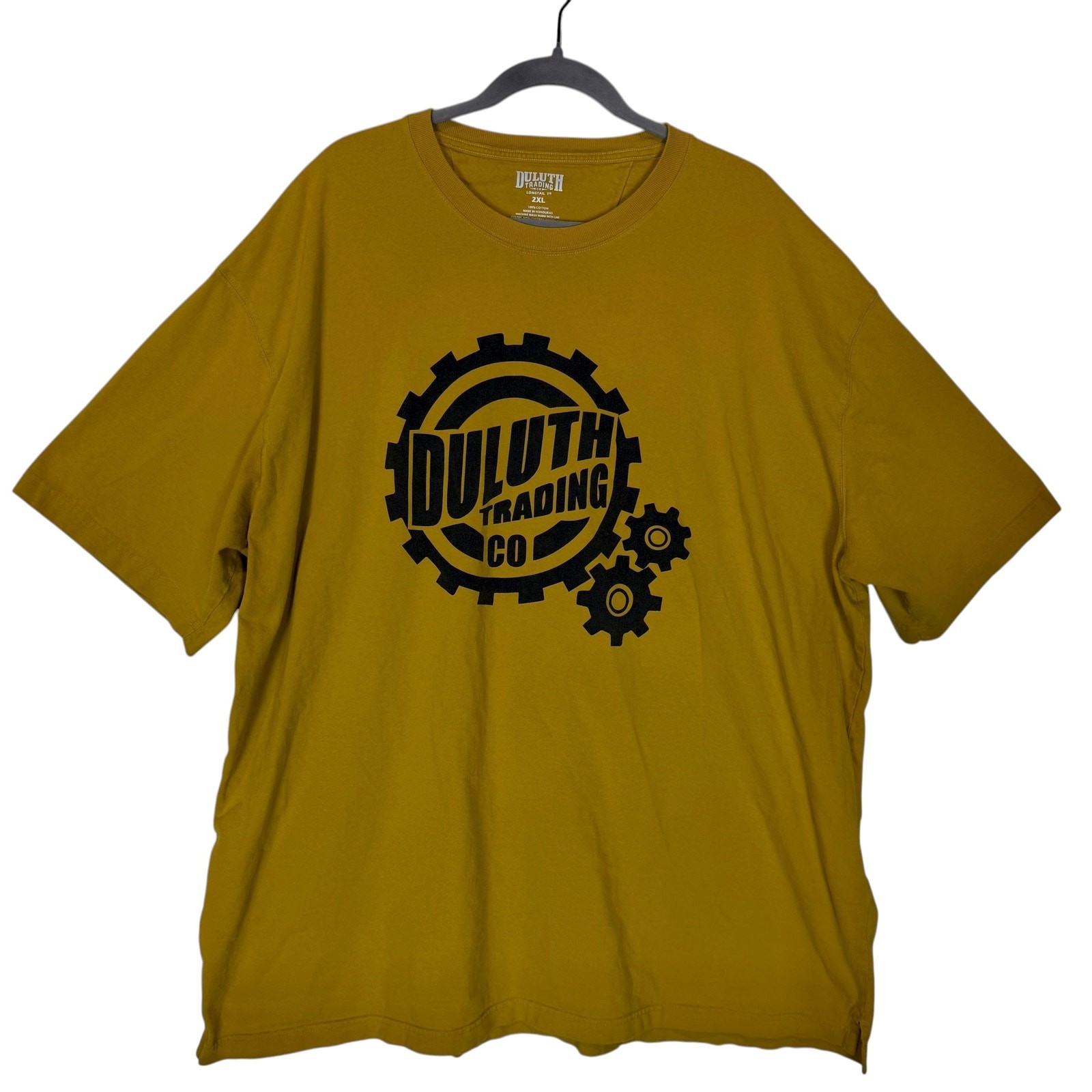 Duluth Trading Company Longtail T Shirt Men 2XL Mustard Duluth Gear Logo Graphic gallery