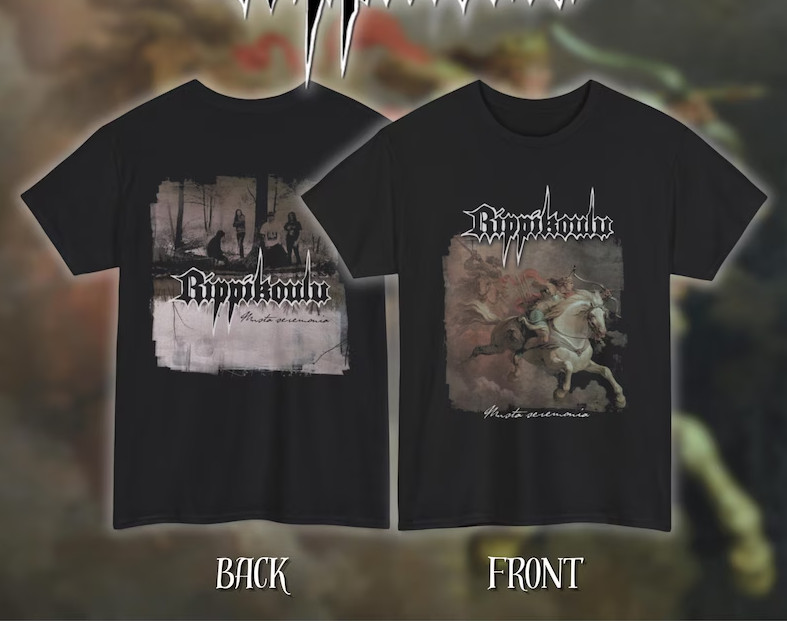 Rippikoulu – Musta Seremonia Vintage Style Heavy Cotton Unisex Metal T-Shirt gallery