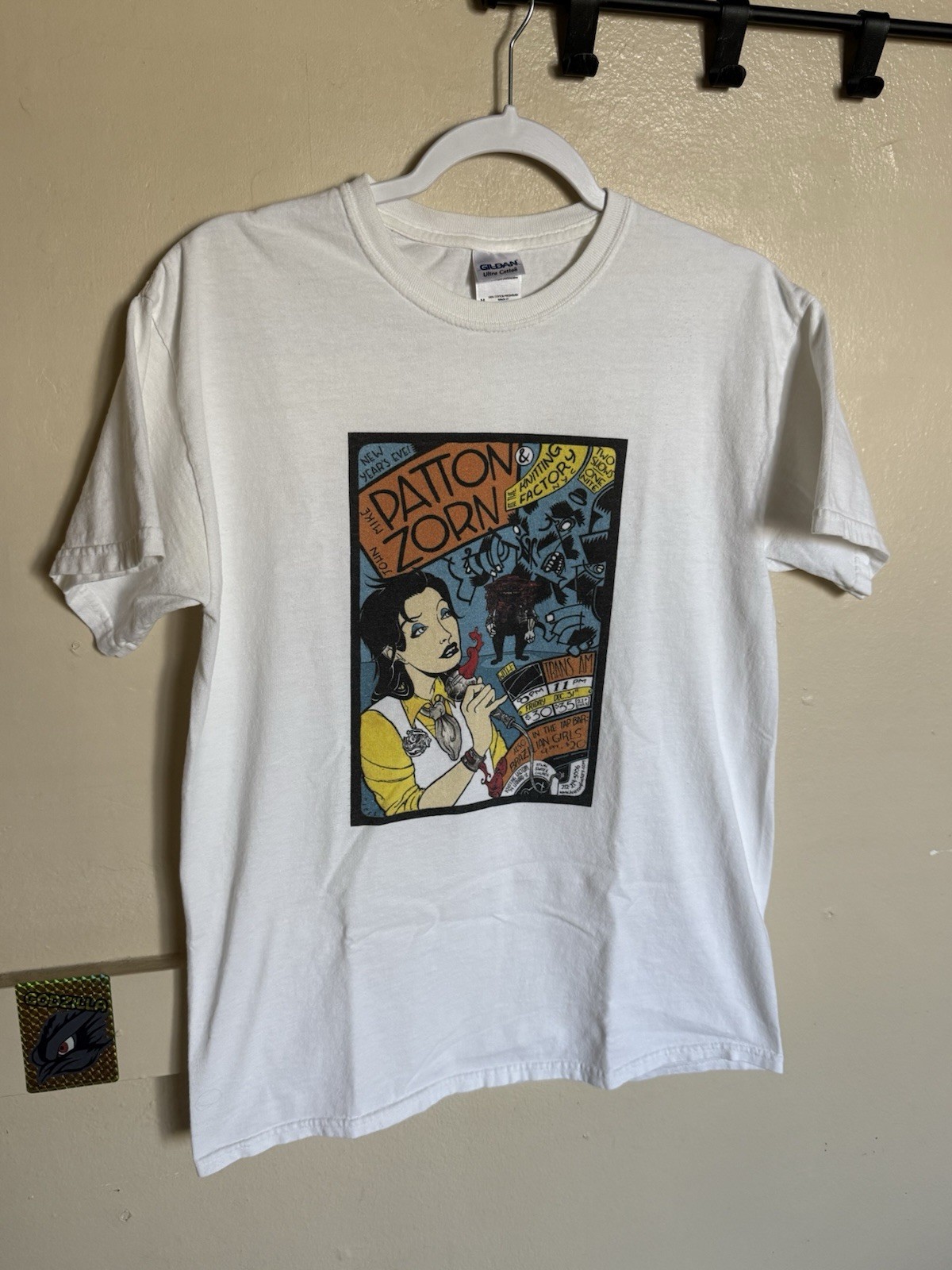 Vintage Mike Patton And John Zorn Gig Flyer At The Knitting Factory T-Shirt gallery