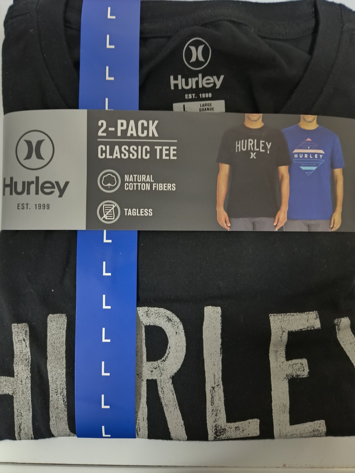Hurley Classic Tee 2 pack tag-less t shirt Sizes (M-XL)