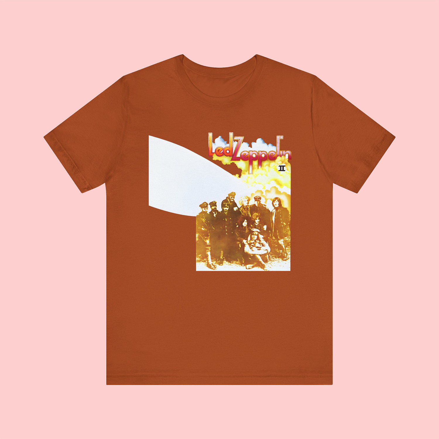 Led Zeppelin II Classic Album Rock Band Brown T-shirt Size S-5XL gallery
