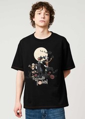 [Graniph]Kingdom Hearts Halloween Town | Big Silhouette T-Shirt Size SS~XL Black