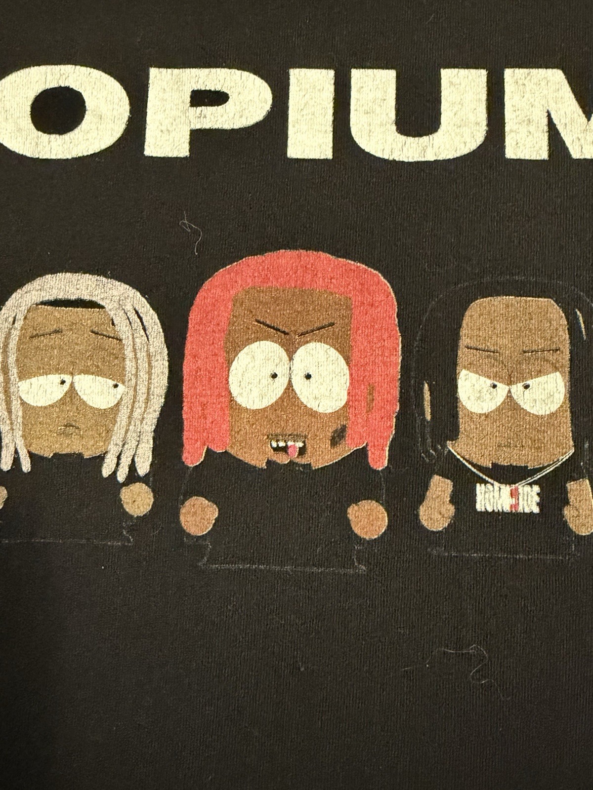 Opium South Park Style Graphic T-Shirt L Black Playboi Carti Ken Carson gallery