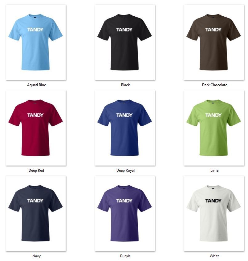 TANDY Retro 80’s Computer Geek T-shirts S-5X
