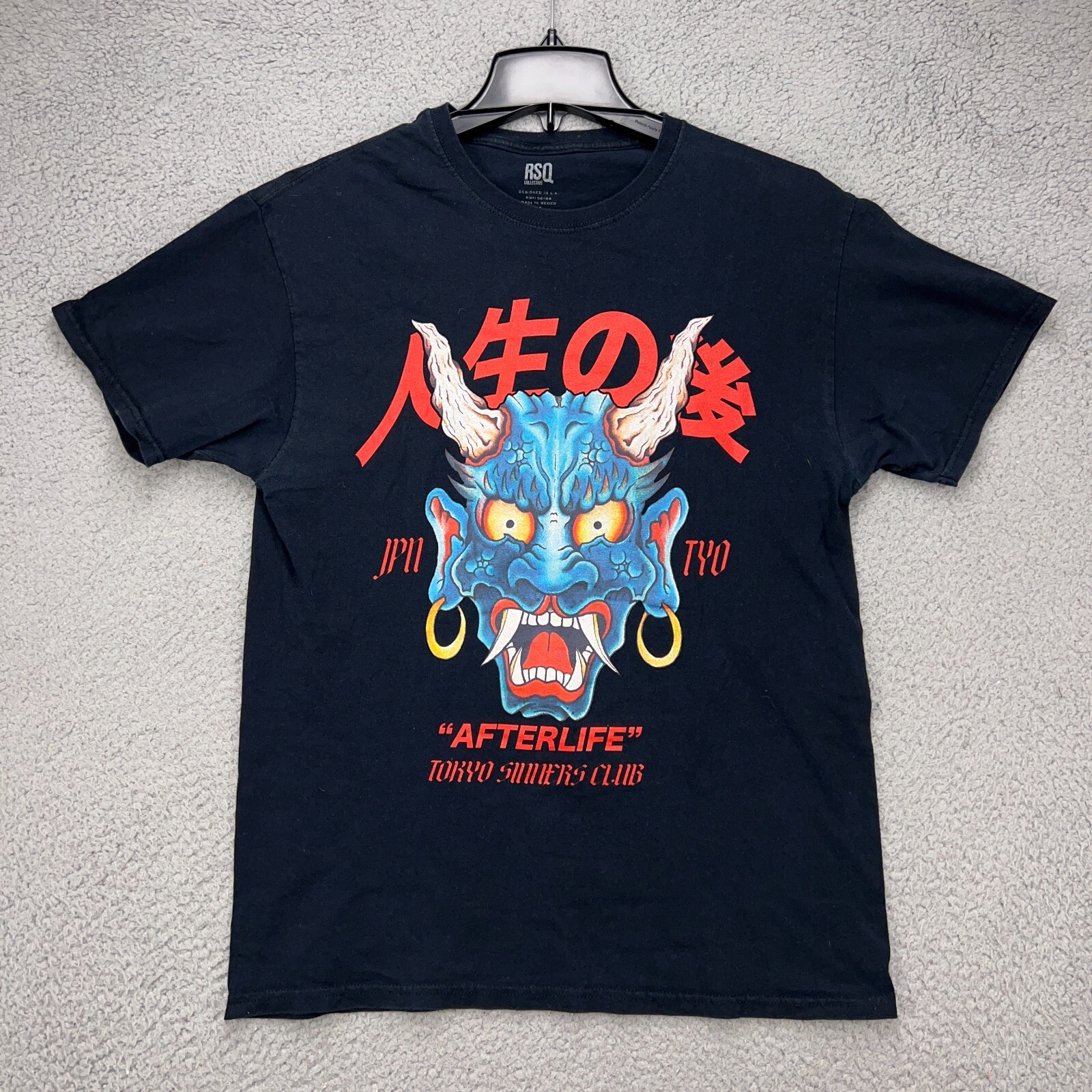 AFTERLIFE Tokyo Sinners Club T-Shirt Mens M Black RSQ Collective See Measurement gallery