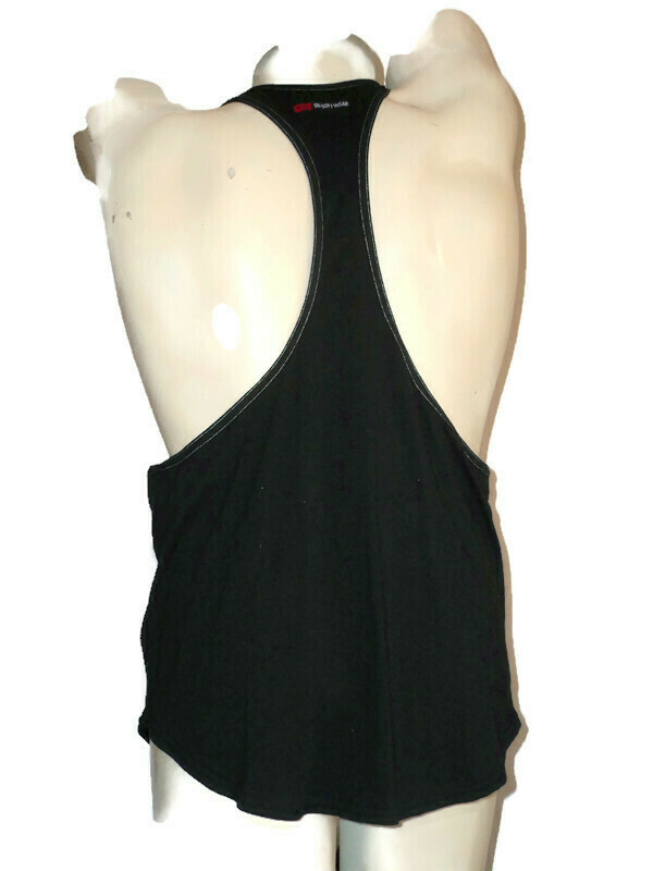 'Y" Back Muscle Tank Top by Go Softwear Black XL gallery