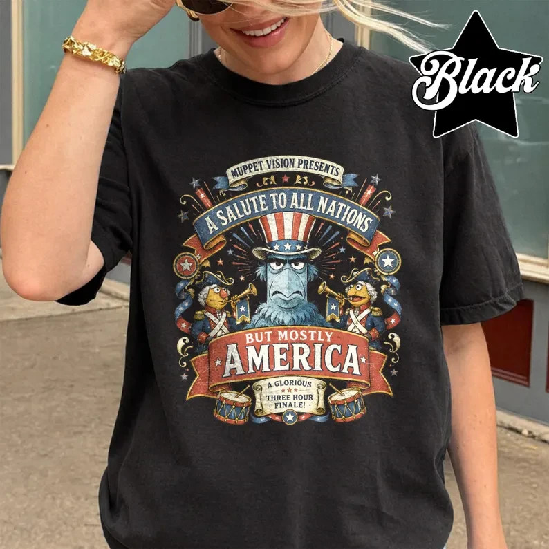 Vintage Retro A Salute To All Nations But Mostly Muppets Shirt gallery