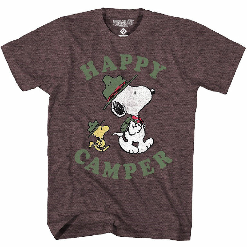 Peanuts Snoopy Happy Camper Vintage T-Shirt gallery