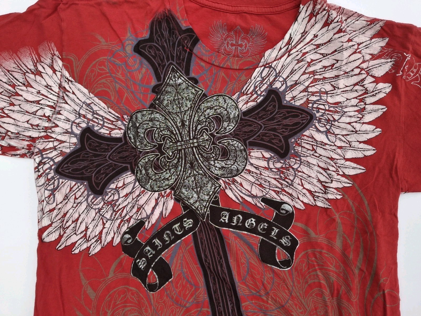 Xzavier Merciless Saints Angels Cross Angel Wings AOP Y2K Grunge Emo Goth Celtic gallery