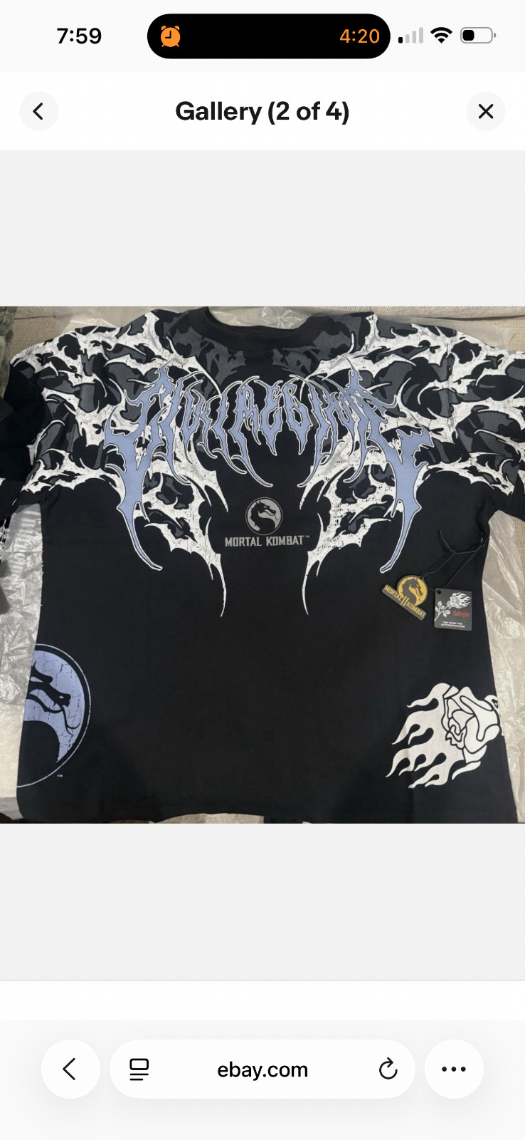 civil regime subzero mortal kombat tee size med gallery