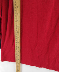 VINTAGE Sears Shirt Men Medium Red Perma Prest 80s Ringer Lounge Tee Pajama Top*
