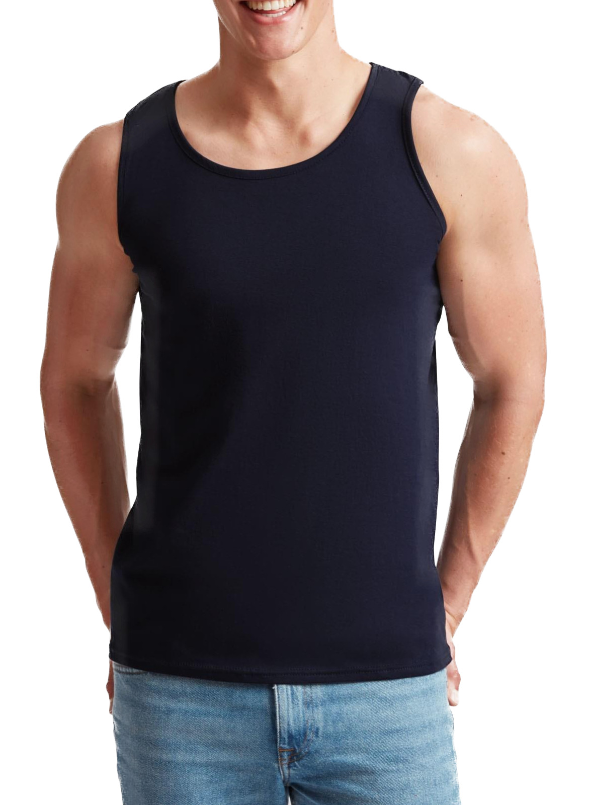 Fruit of the Loom Plain Cotton Tank Top Athletic Vest Singlet Sleeveless T-Shirt gallery