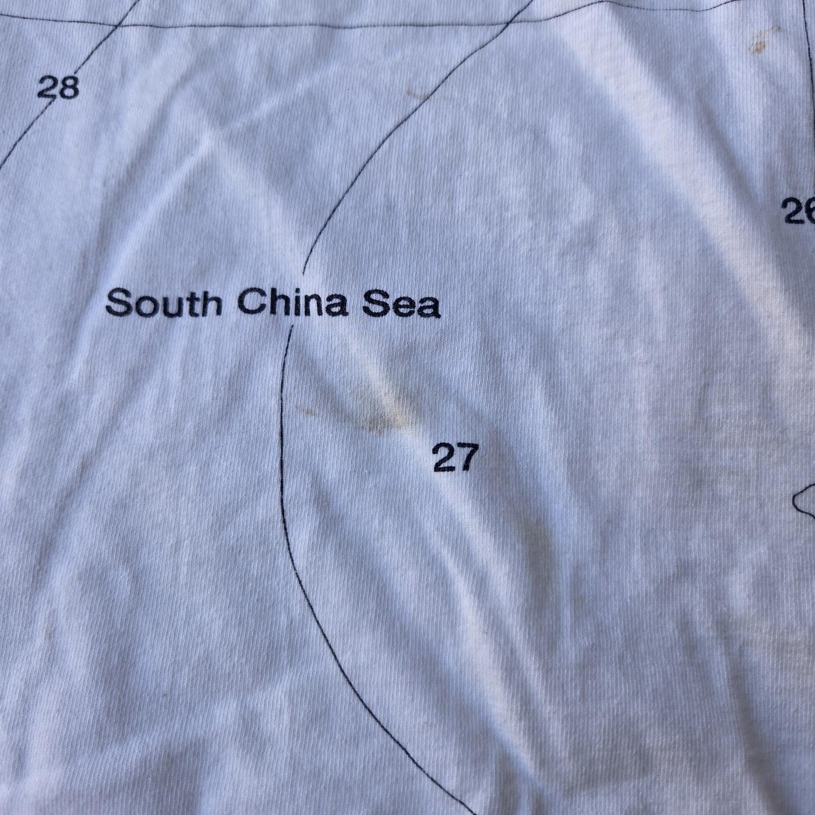 Vintage 90s China Window Of The World Map Tshirt Size XL White gallery
