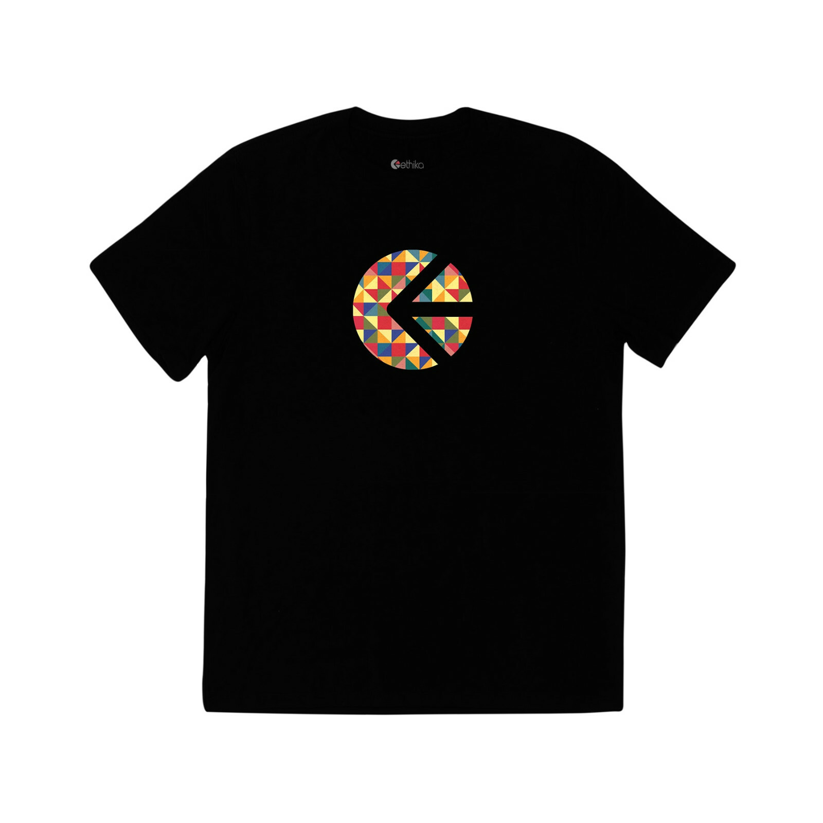 Ethika Prism Logo T-shirt - Classic Fit - Long Length Black Tee - Size Small gallery