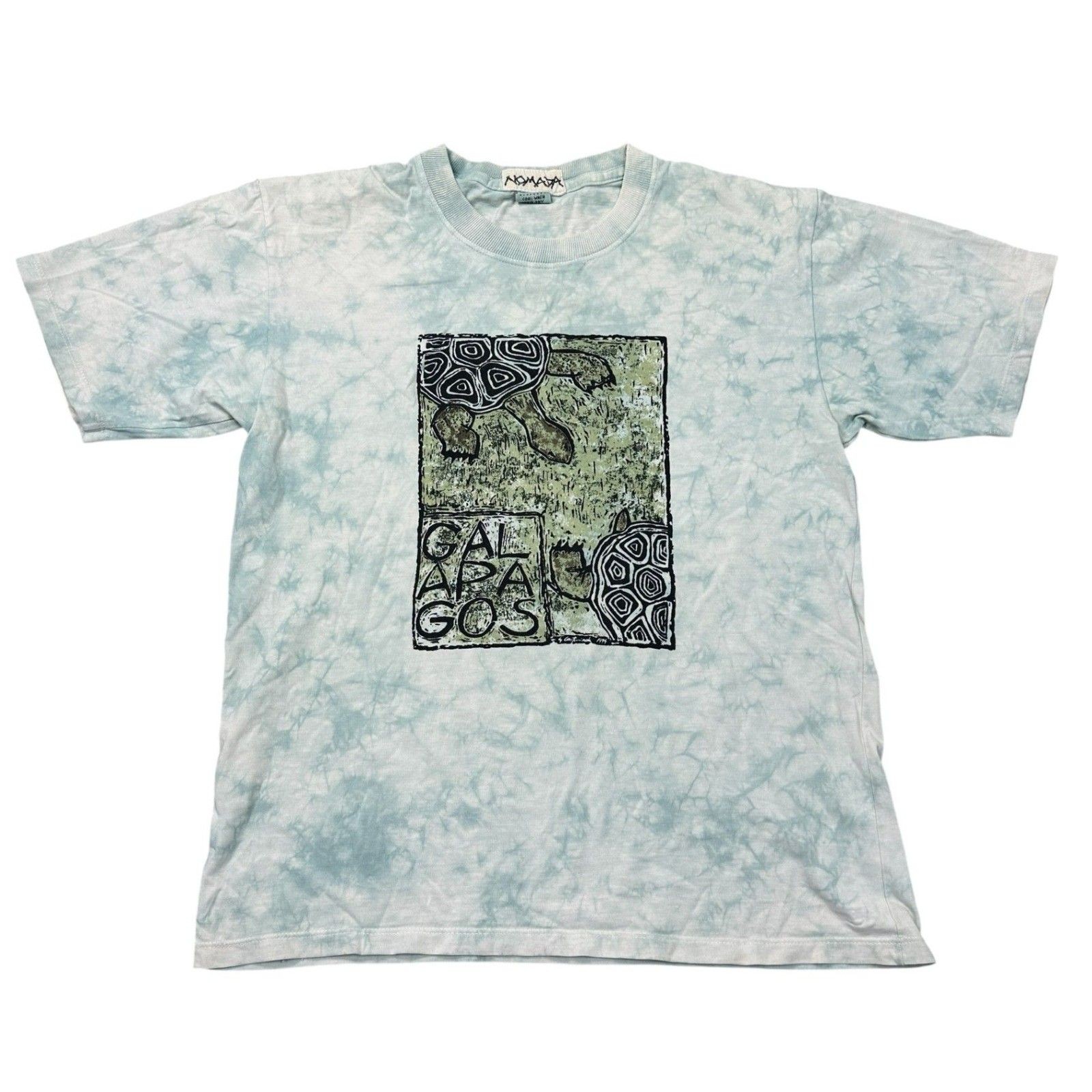 Nomada Galapagos Tortoise Tie Dye T-Shirt Top Multicoloured Mens Medium gallery