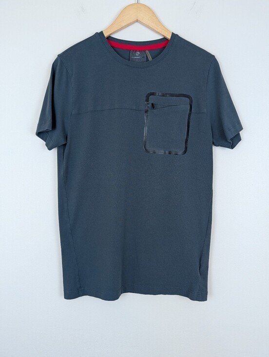 Porsche Design Urban Explorer Short Sleeve Zip Pocket Grey T-shirt gallery