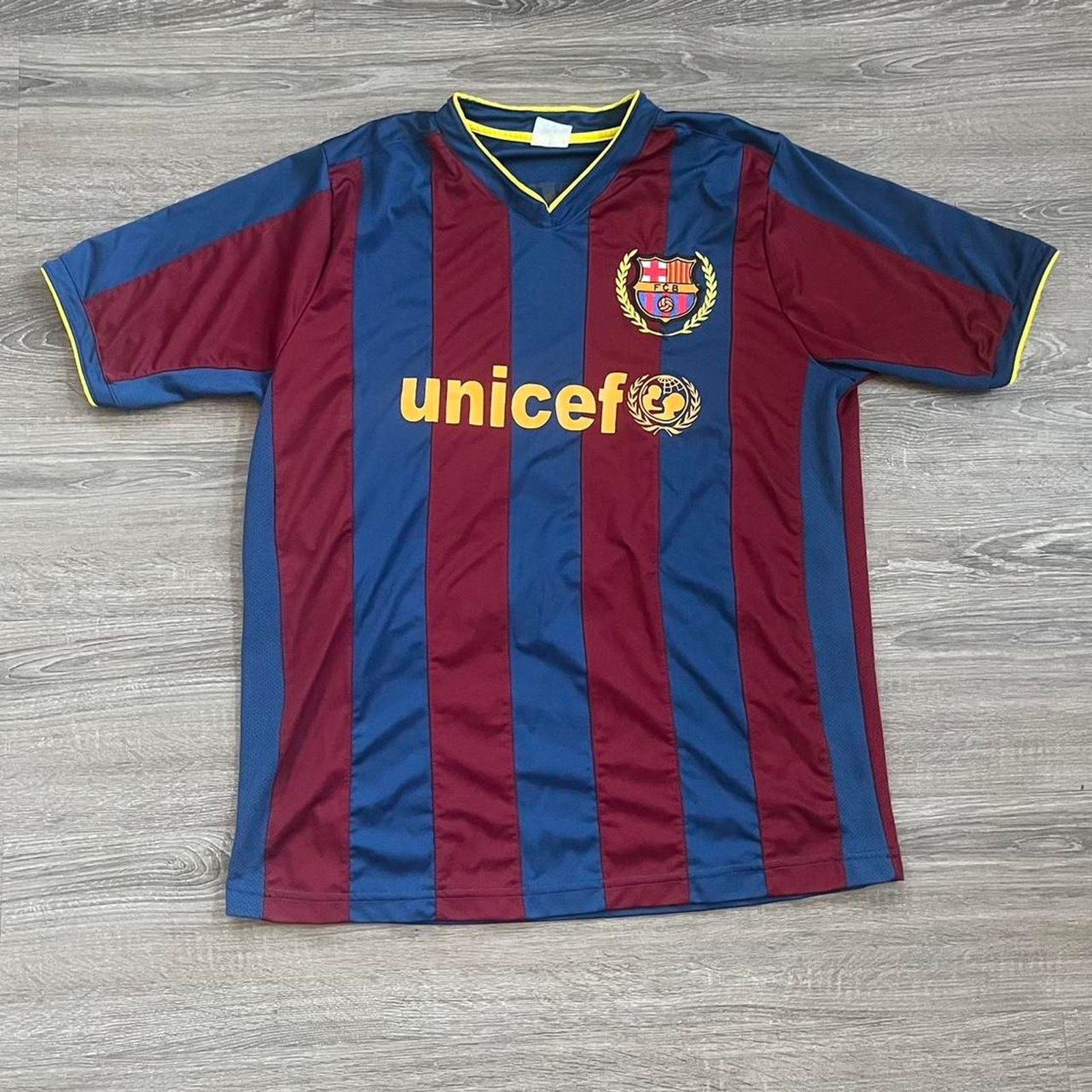 Vintage 90s Y2K Barcelona FC Football Soccer Jersey Kit Large gallery