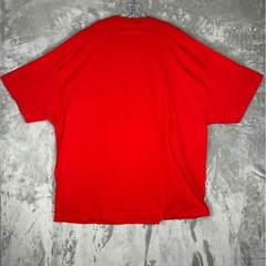 Cavi Mens Red Graphic Tee Shirt Eagle Crest Chevron Stripes 4XL Oversized