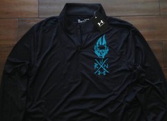 【New】Under Armour Men’s【UA Destroy All Miles 1/2 Zip Long Sleeve Shirt】Black @L