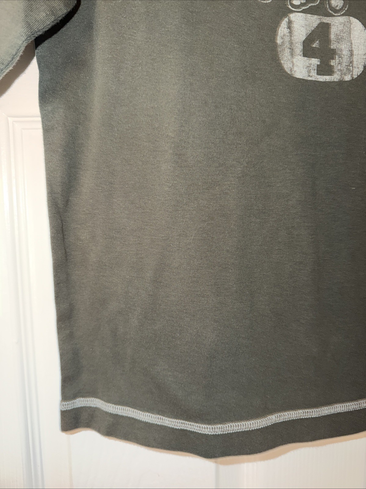 Men’s Vintage Y2K EXPRESS Long Sleeve American Indian #4 Shirt - Green - Small gallery