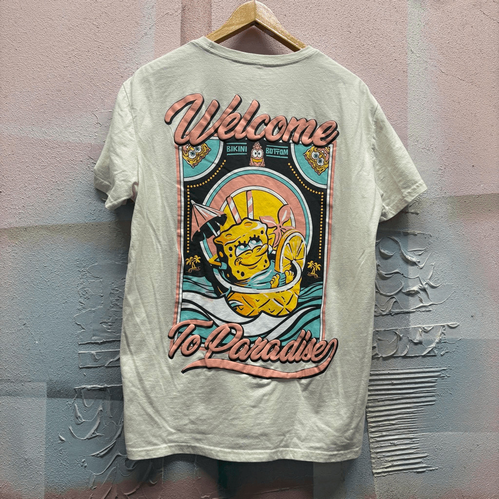 Nickelodeon L SpongeBob Square Pants Short Sleeve Puffy T-Shirt Bikini Bottom gallery