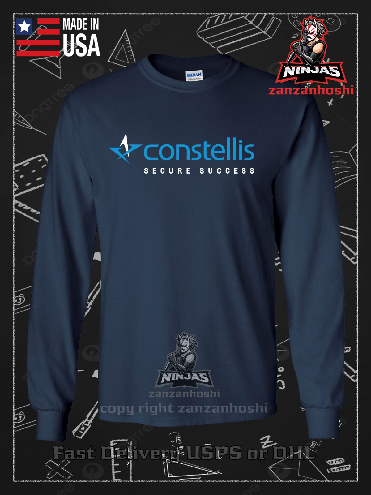 New Constellis Holdings Constellis Group Men's Long Sleeve American Size T-Shirt gallery