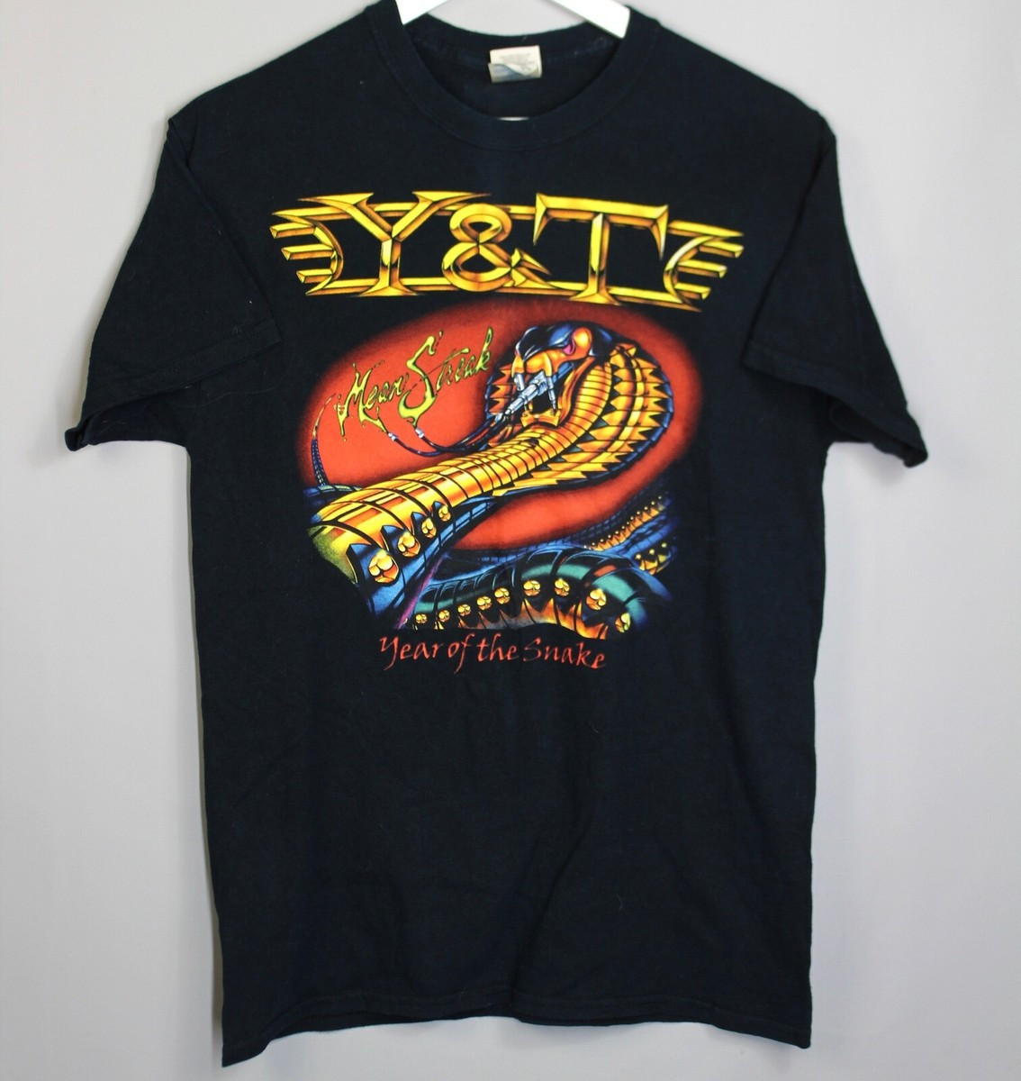 Hot Y&T Year of The Snake Cotton Men Band Black Shirt All Sizes S-5XL SE1853 gallery