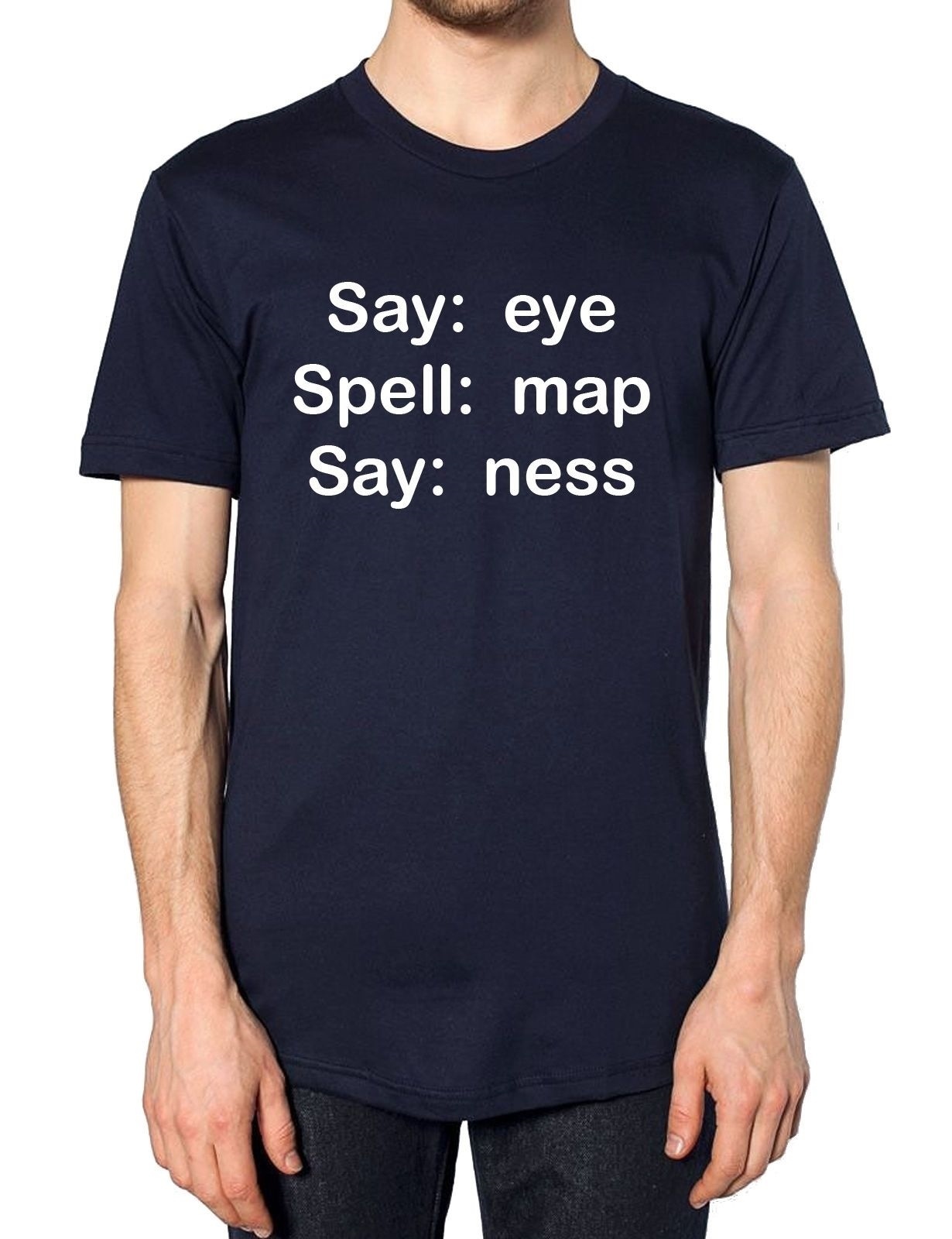 Eye Map Ness Funny Penis T-Shirt Comedy Dad Fathers Day Christmas Pub Drink gallery