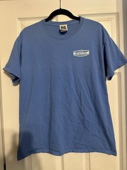 Old Guys Rule Local Legend Mens Blue Cotton Graphic Crewneck T Shirt Large