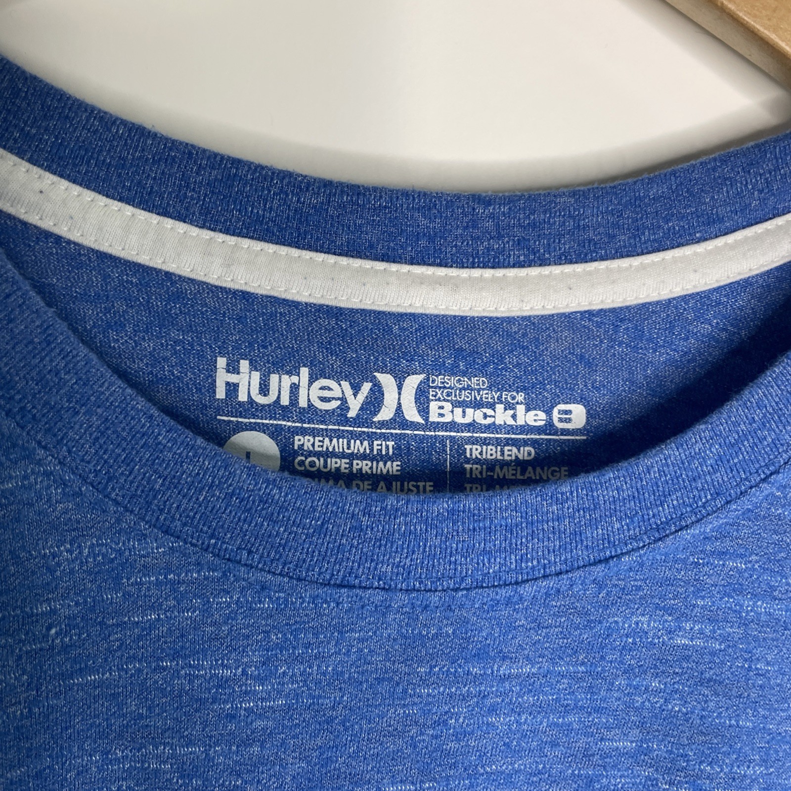 HURLEY Mens Tee| Ice Blue | Buckle Large gallery