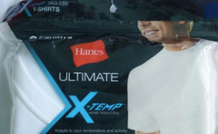 hanes men’s ultimate x-temp tagless white short sleeve crew neck t-shirts 3 pack