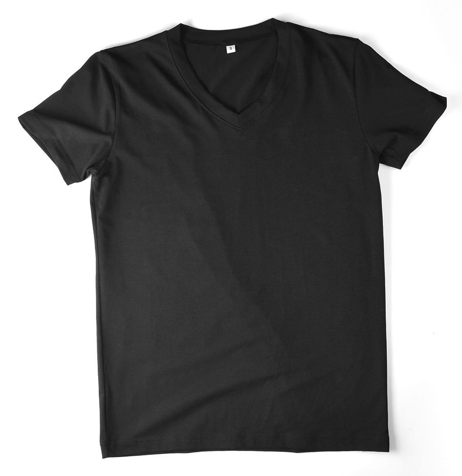New Mens T-shirts V-neck Tee Classic Fit Muscle Top Spandex Solid XS S M L XL gallery
