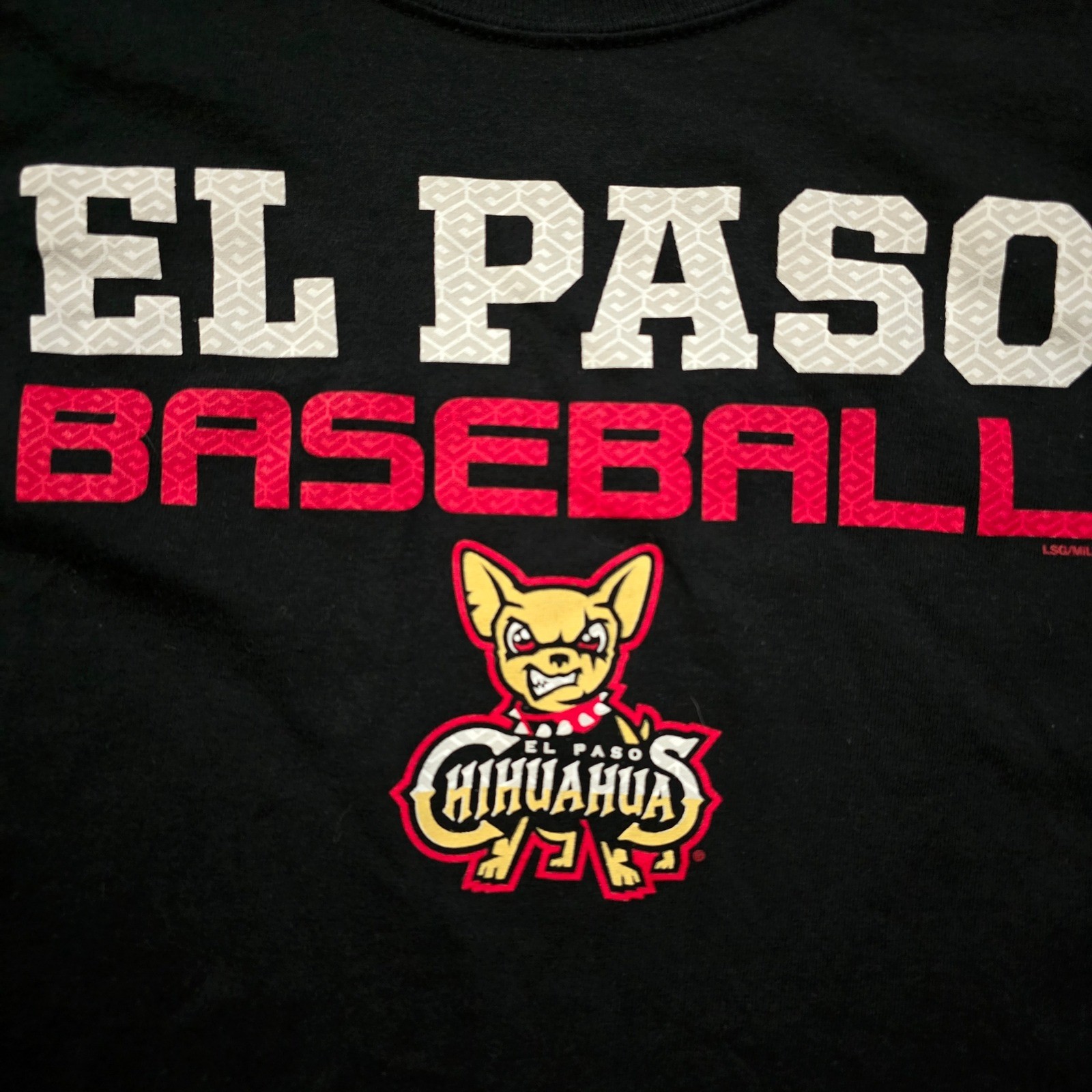 El Paso Chihuahuas MiLB Baseball Graphic T-Shirt Black Mens XL LSG MiLB gallery