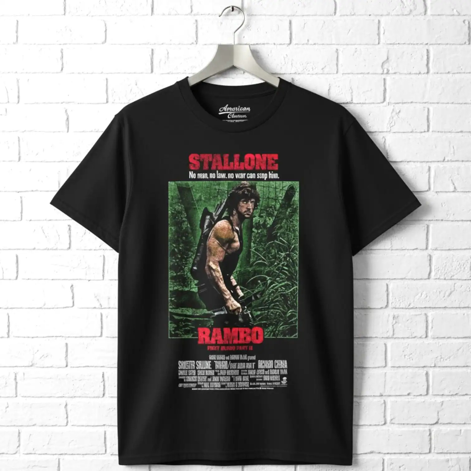 Rambo First Blood 2 Movie Poster Men’s T Shirt