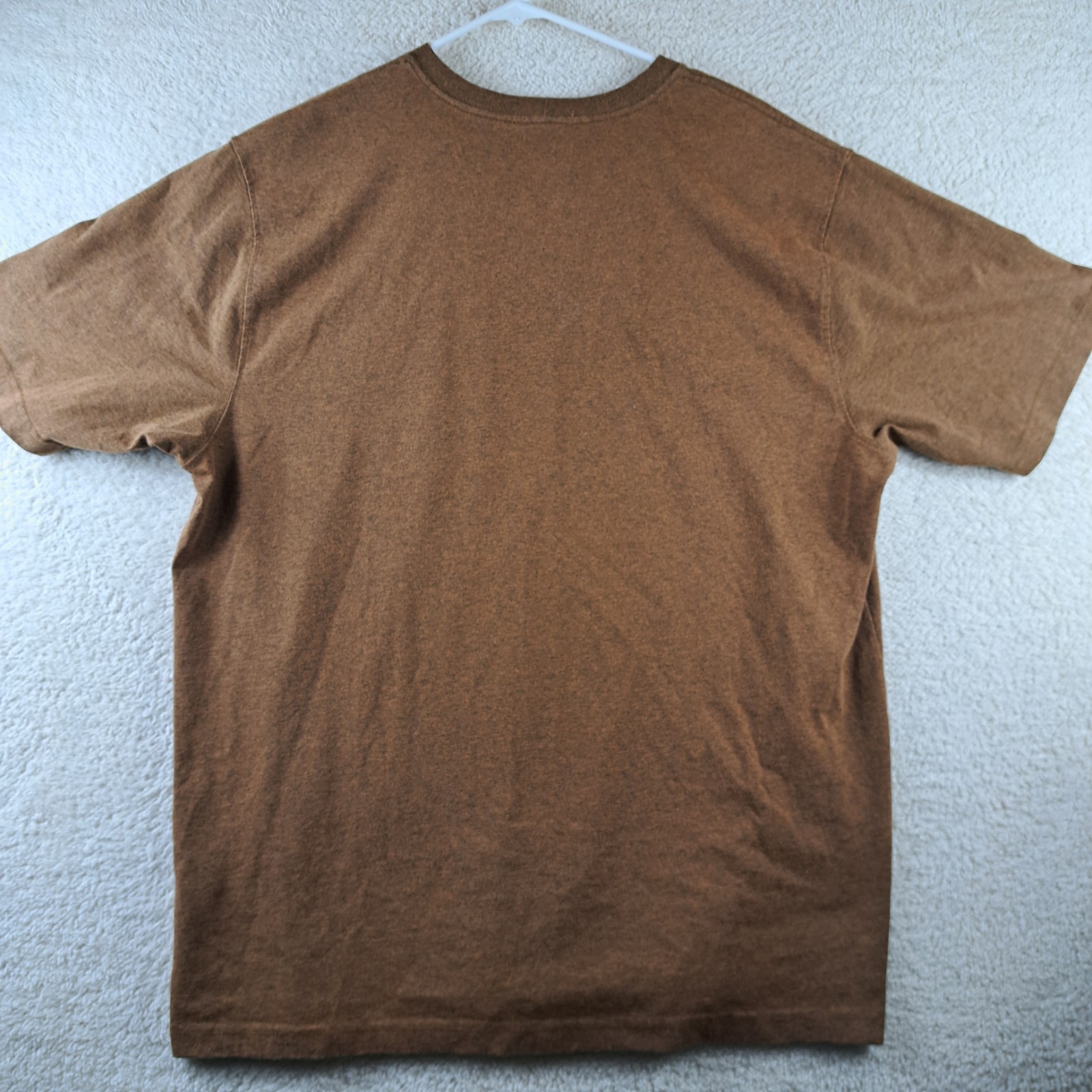 Carhartt Shirt Mens Size XLarge Brown Loose Fit Short Sleeve Casual Work TShirt gallery