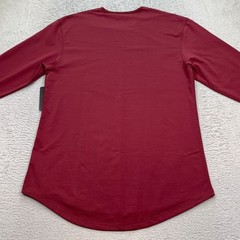BYLT Drop Cut LUX Long Sleeve Stretch Red Shirt Men’s Large NWT