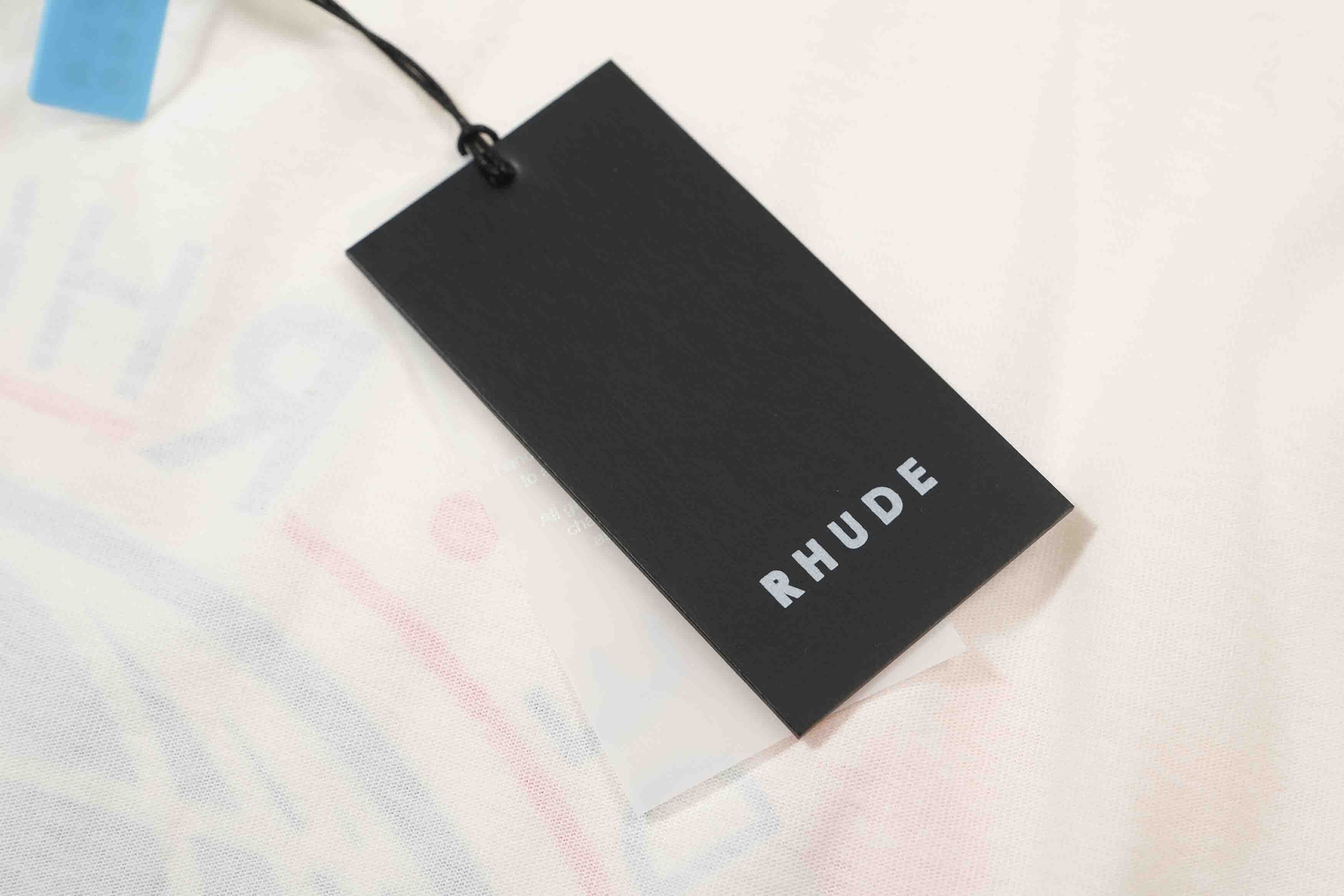 RHUDE Spring and summer Retro Slogan Letter Logo Men Women short sleeved T-shirt gallery