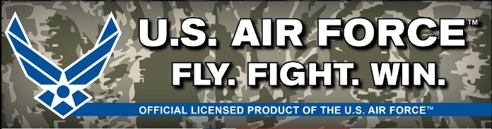 US Air Force Golf Shirt Blue Performance Poly Moisture Wicking Polo USAF AF Blue gallery