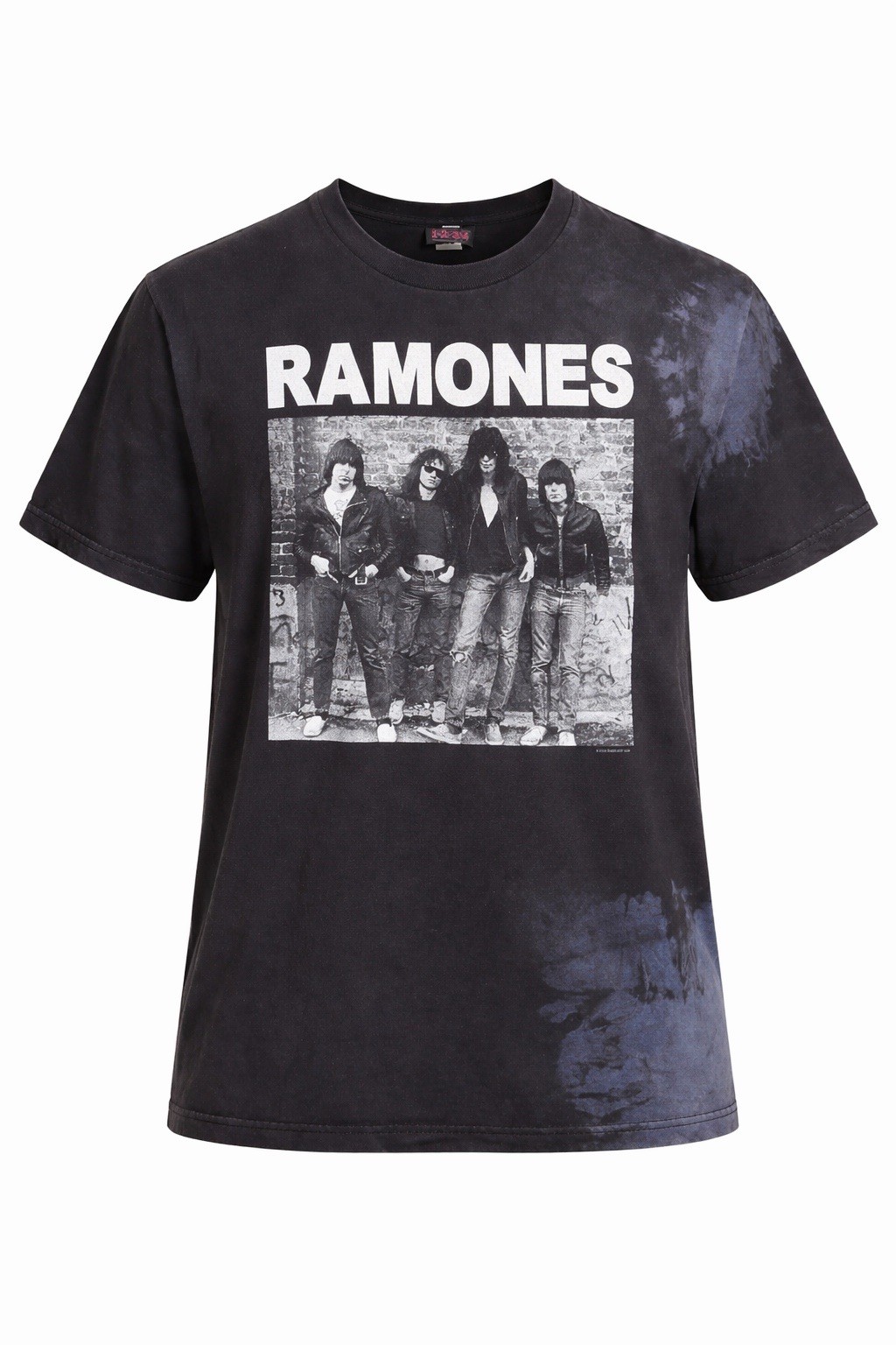 Ramones 1234 Vintage Band Tee 2006 Punk Rock Grunge Black Gray Tie Dye T-Shirt