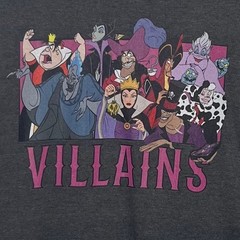 Disney Villains Graphic Tshirt Medium Gray New Villaincore Summer